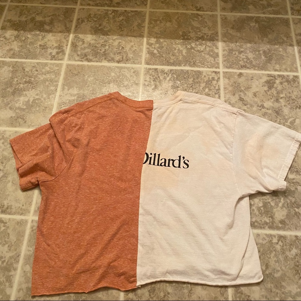 Split Cropped Tee Large - Picture 3 of 3